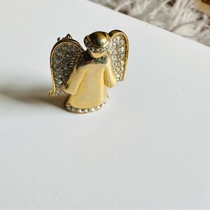 Vintage Monet Gold Angel Brooche